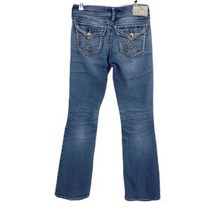 Silver Jeans Suki surplus boot cut western jeans SZ 28